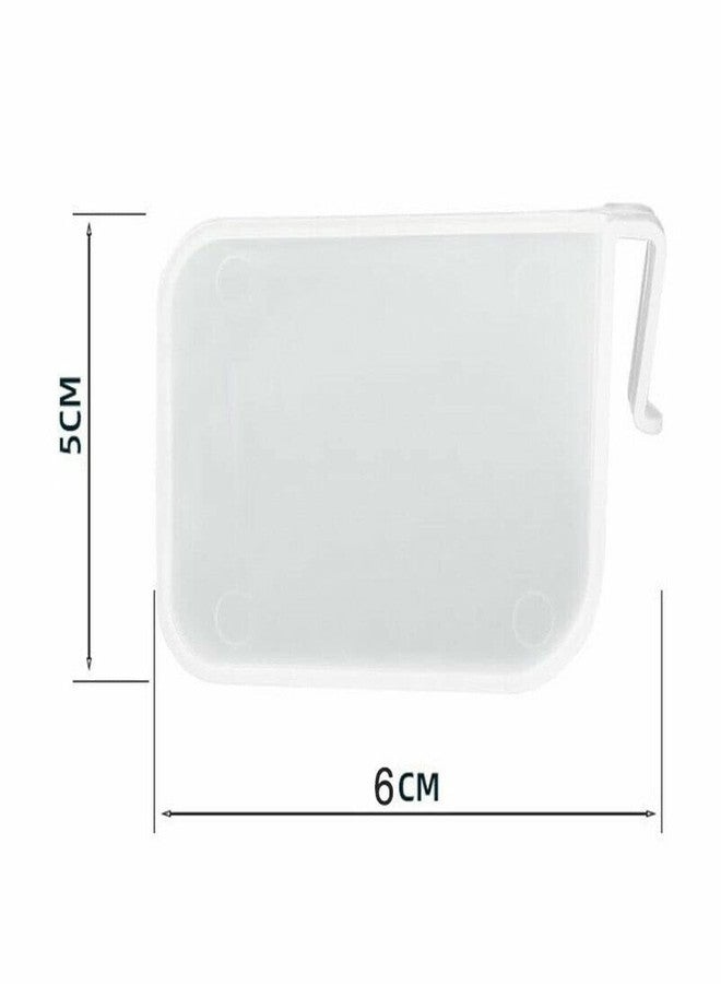 Orrda Refrigerator Internal Drawer Shelf | Plastic Adjustable Refrigerator Storage Pantry Grid Dividers Separator Dividing Clips Bottle Food Packets Orgainzer (Pack of 4_White) - Image 2